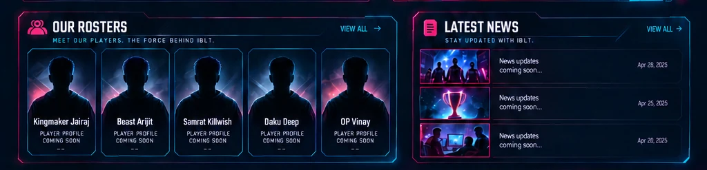 Indian Bullets Esports roster and latest news